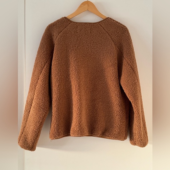 B.young brown boucle zip up sweater - Picture 3 of 5